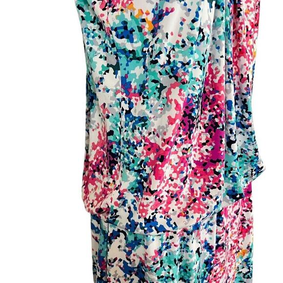 Jessica Simpson Womens Jersey Knit Blouson Above Knee Mini Stretch Dress sz 6 - Picture 3 of 16